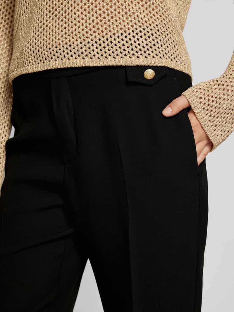 ROSNER High waist stoffen broek met persplooien model 'Mara Trend'