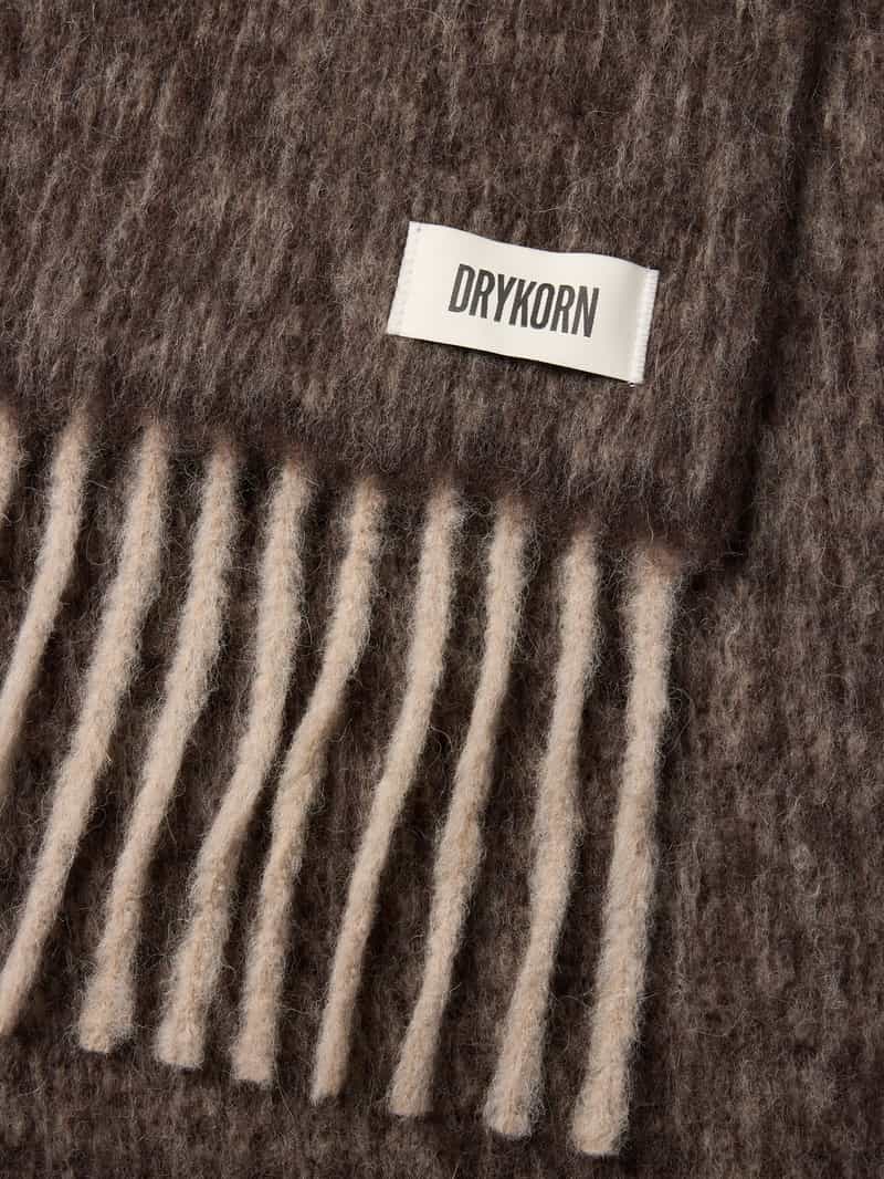drykorn Sjaal van alpacamix met franjes model 'BEAUT'