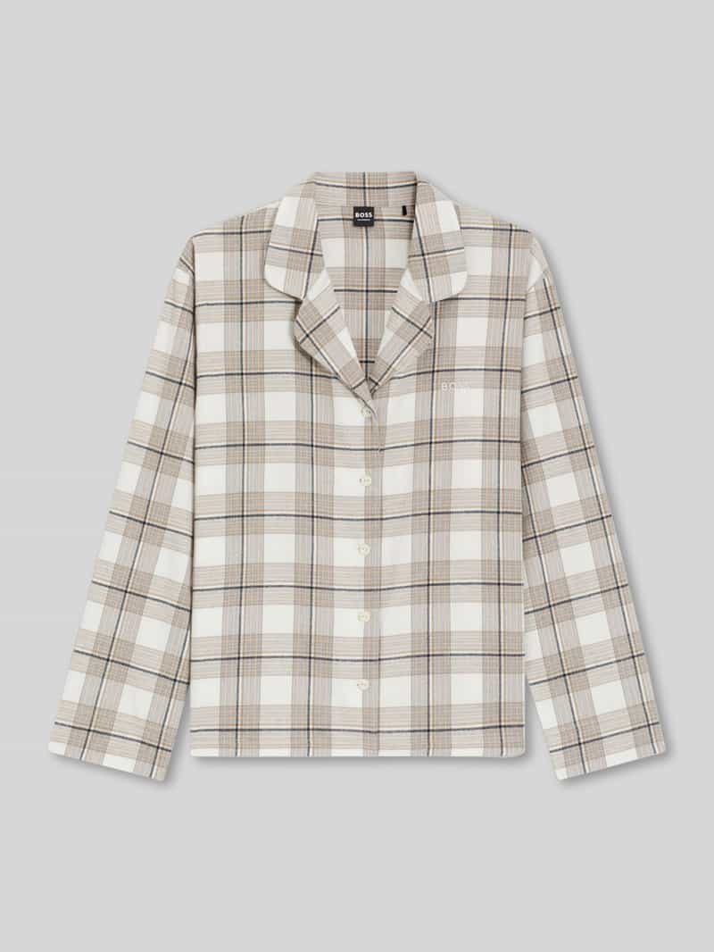 Boss Regular fit pyjamabovendeel van katoenmix model 'HOLIDAY'