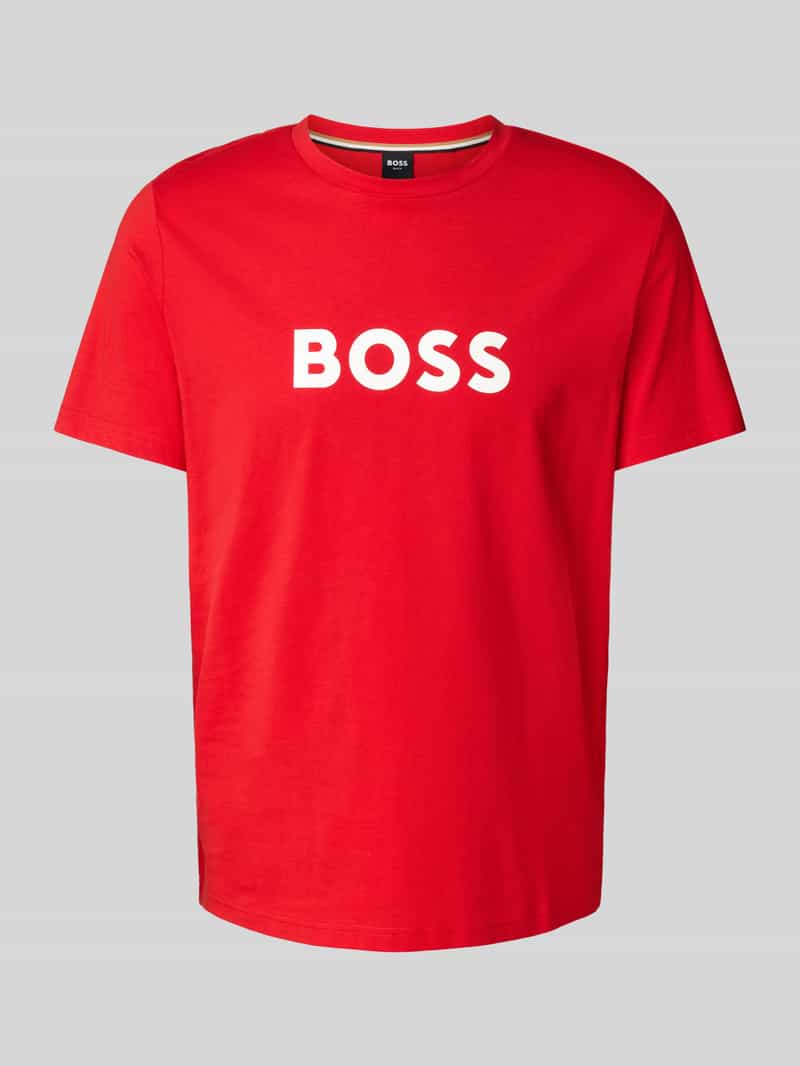 Boss T-shirt met labelprint