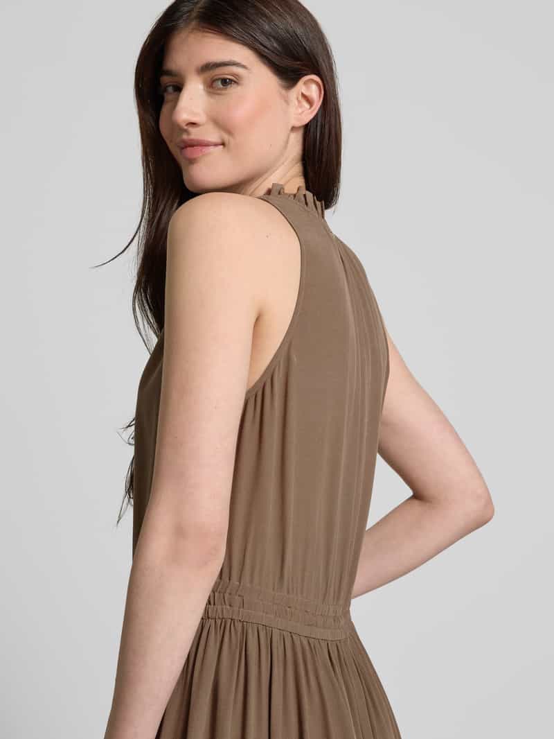 MOS MOSH Maxi-jurk met tuniekkraag model 'Sabri'