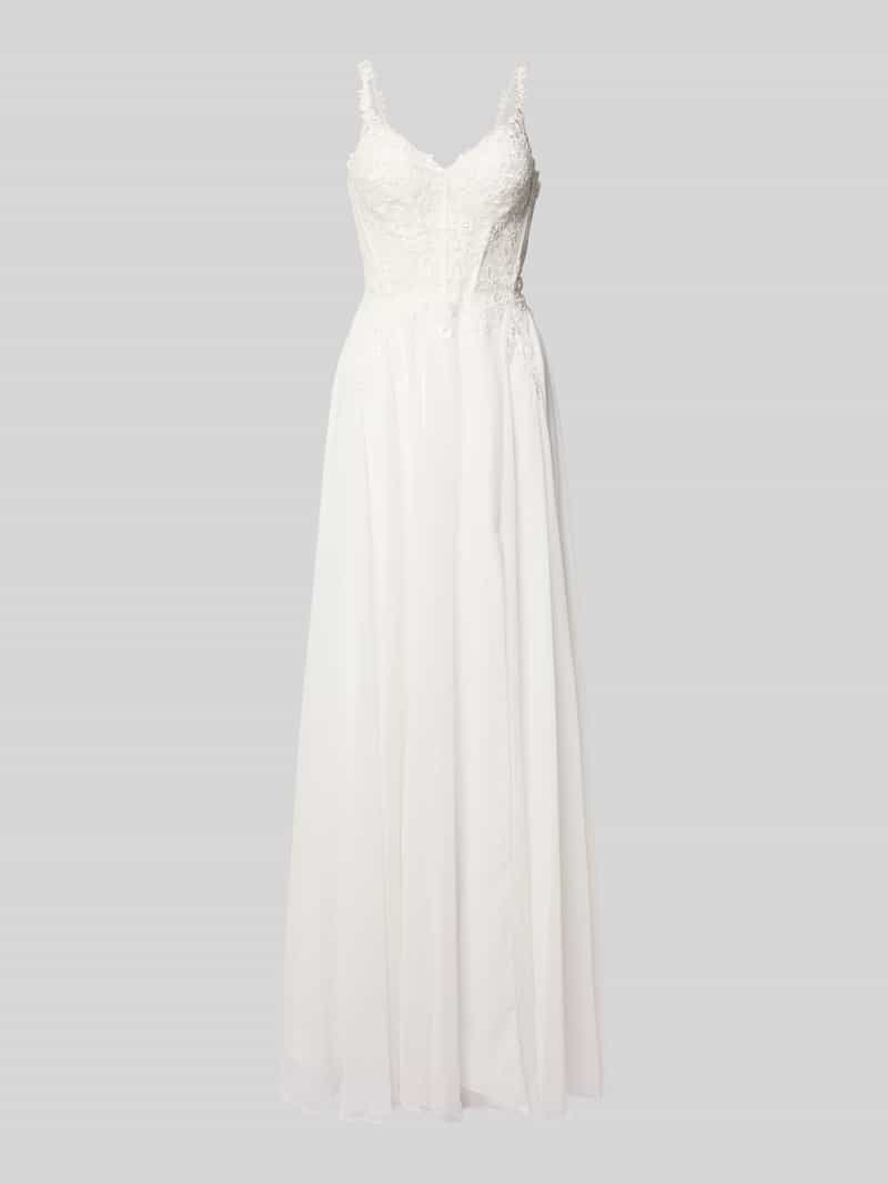 luxuar Bruidsjurk met hartvormige hals