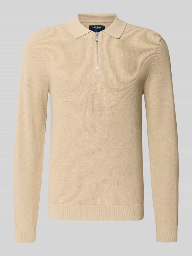 Gebreide pullover met reverskraag