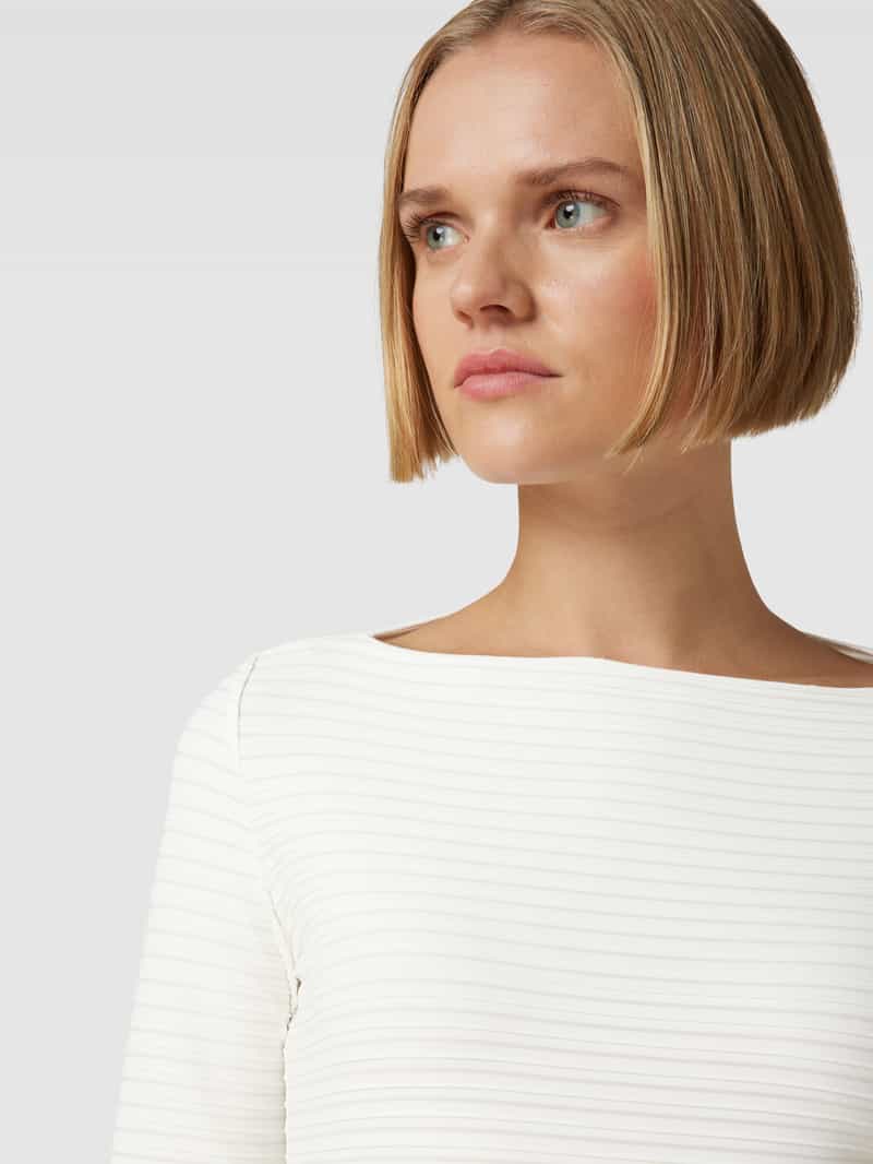 Emporio Armani Shirt met lange mouwen en structuurmotief
