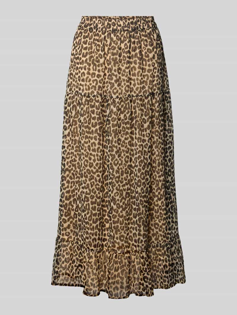 Vero Moda Uitlopende maxirok met all-over motief model 'SMILLA'