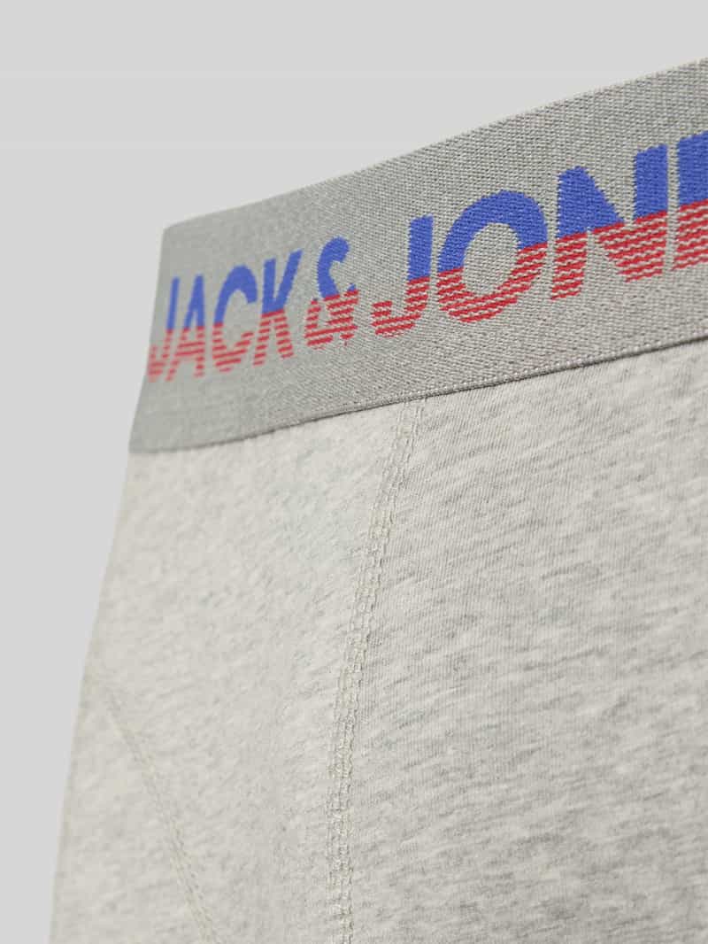 jack & jones Boxershort met label in band in een set van 3 stuks model 'JADON'