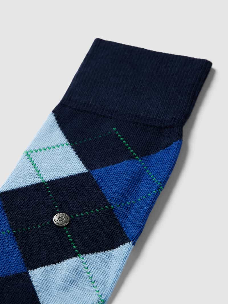 Burlington Sokken met ruitmotief model 'KING'