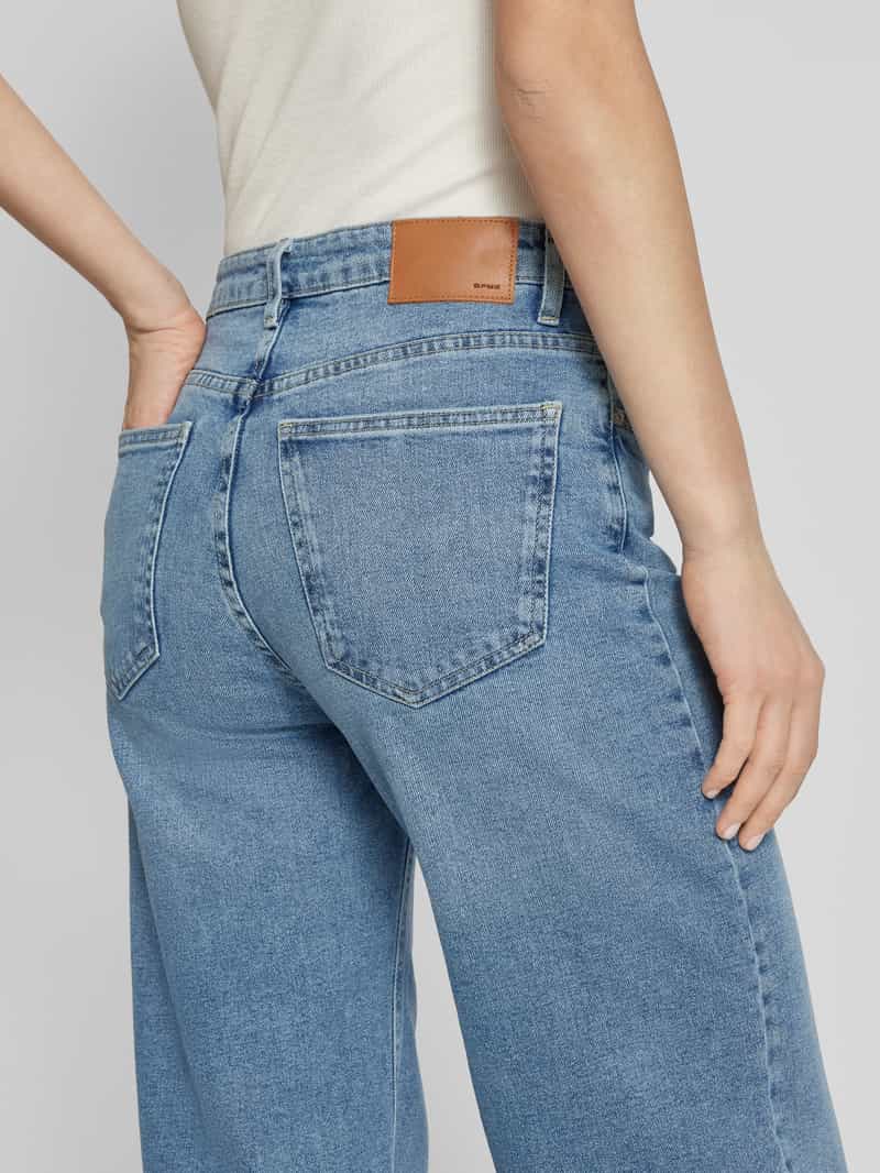 Opus Relaxed fit jeans met contrastnaden