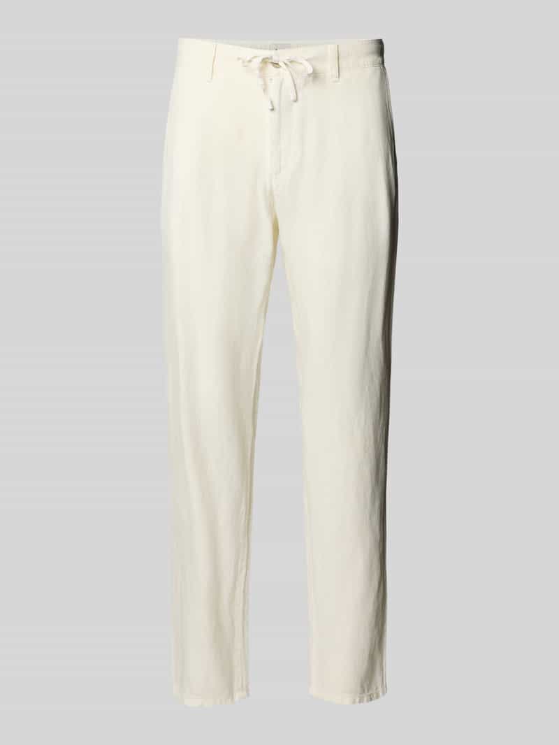 BRAX Linnen broek met tunnelkoord model "FABIO JOK"