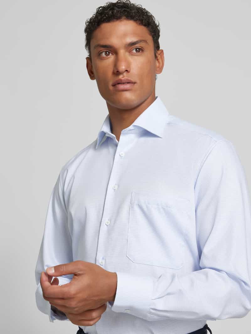 Eterna Comfort fit zakelijk overhemd met borstzak