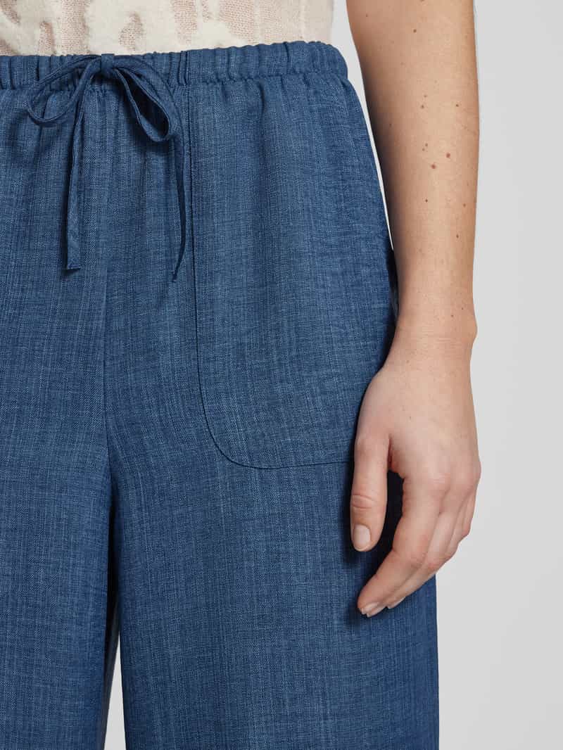 Vero Moda Regular fit wijde broek met elastische band model 'MELANEY'