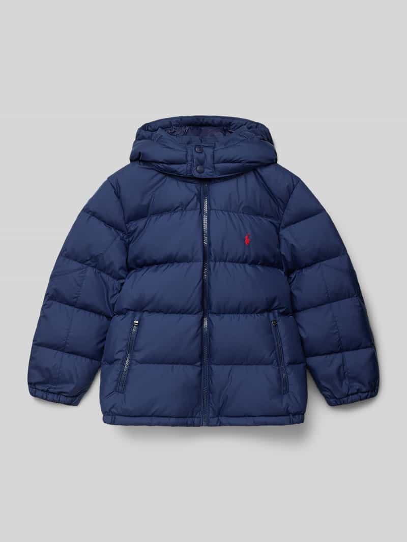 Polo Ralph Lauren Kids Regular fit gewatteerd jack met logostitching model 'Down'