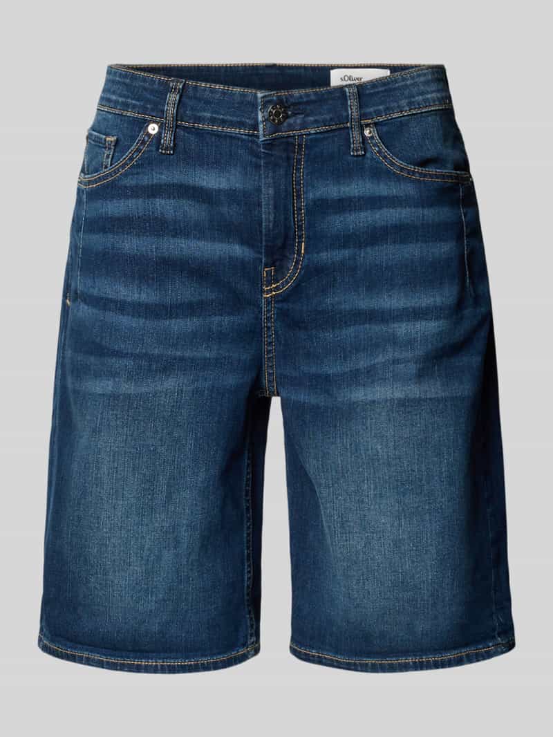 s.Oliver RED LABEL Regular fit korte jeans van katoenmix model 'KAROLIN'