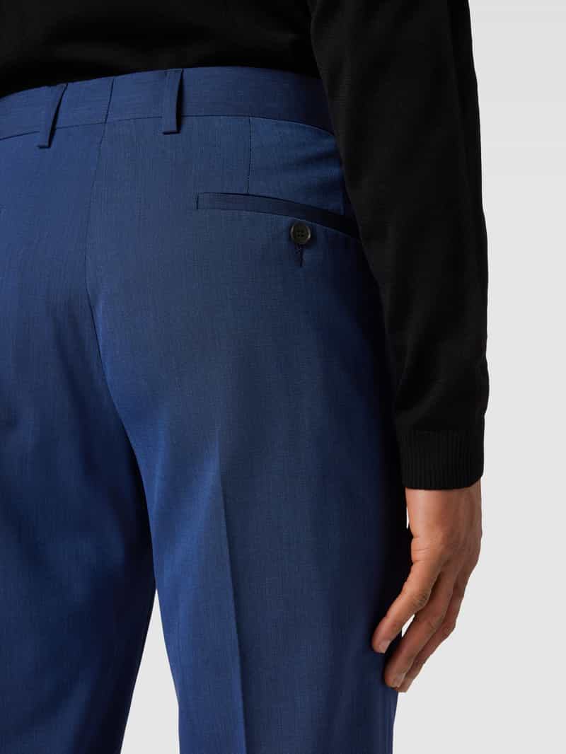 s.Oliver BLACK LABEL Pantalon in koningsblauw met persplooien model 'Opure'