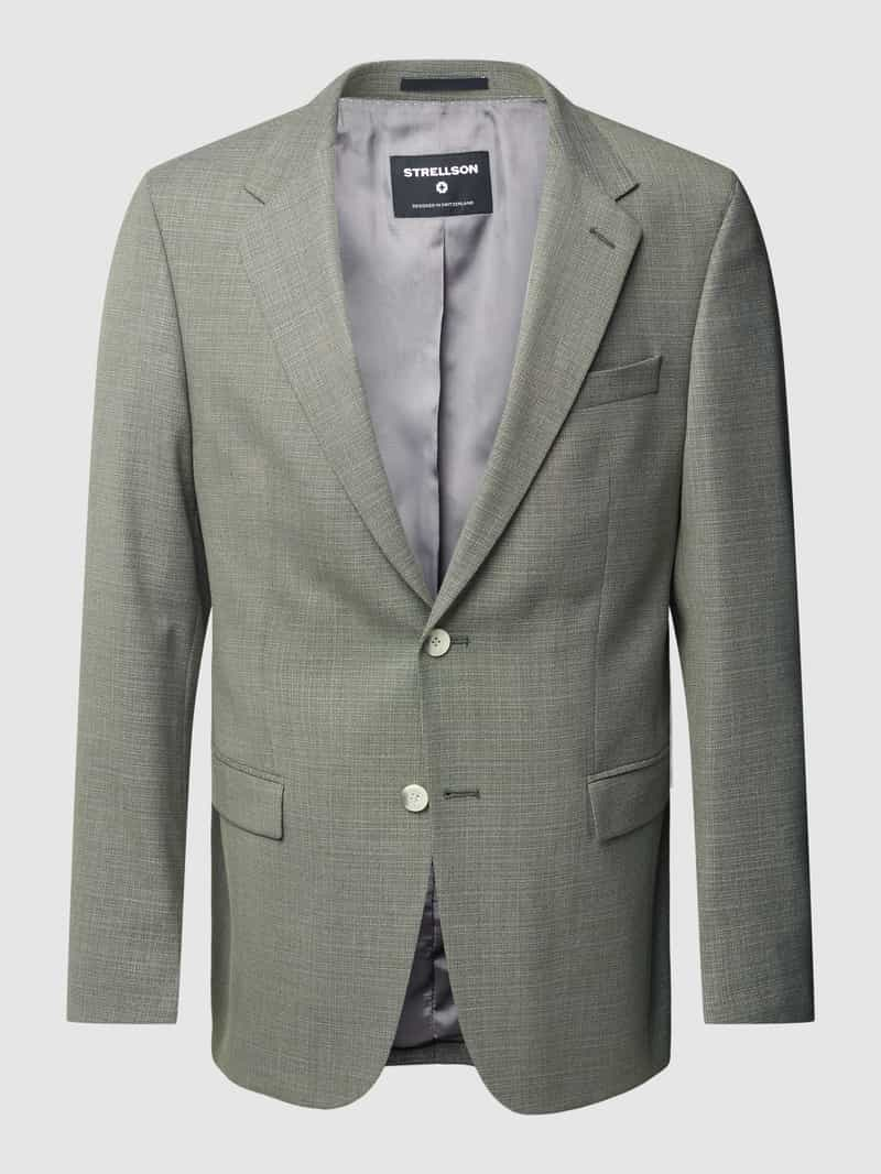 Strellson Slim fit 2-knoops colbert met viscose model 'Alzer'