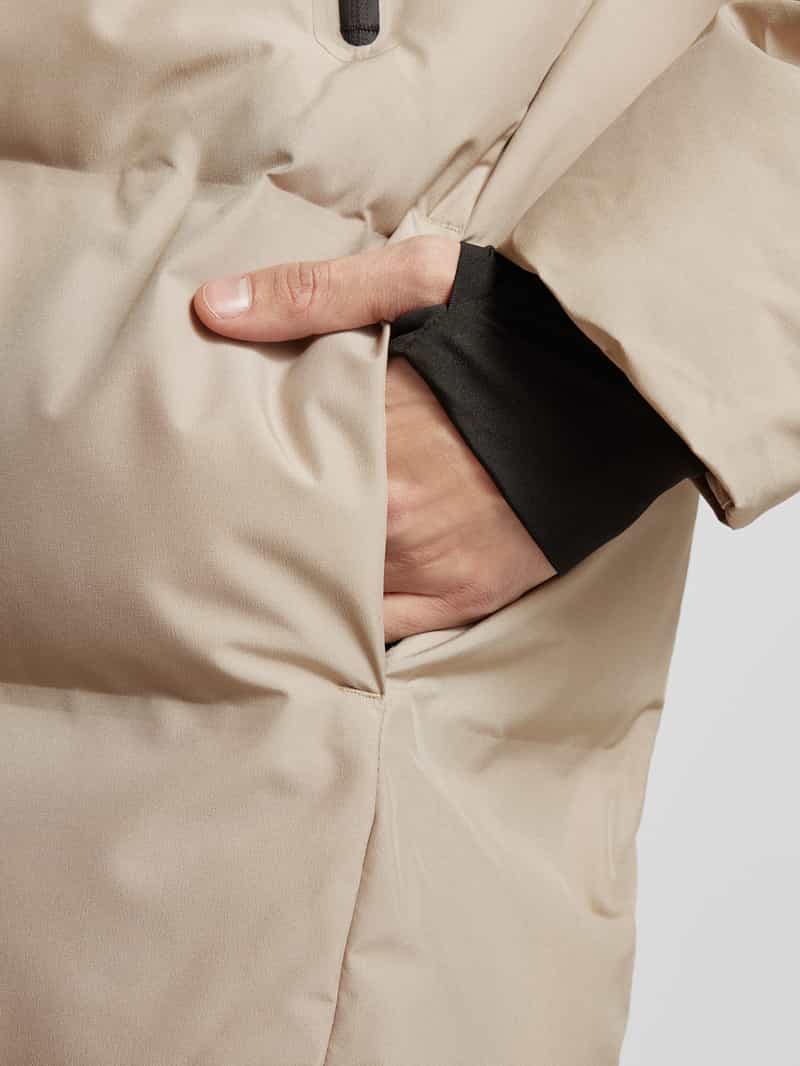 jack & jones Gewatteerde lange jas met capuchon model 'ALPHA'