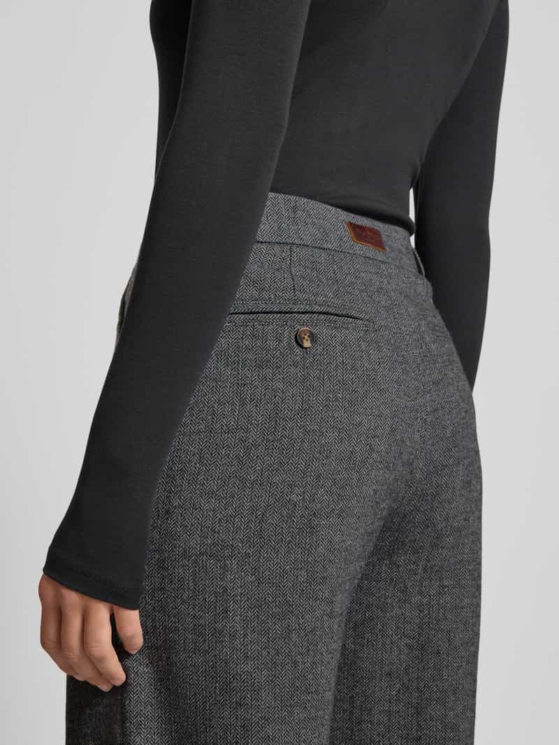 Pepe Jeans Regular fit wijde broeken met wol model 'SIA'