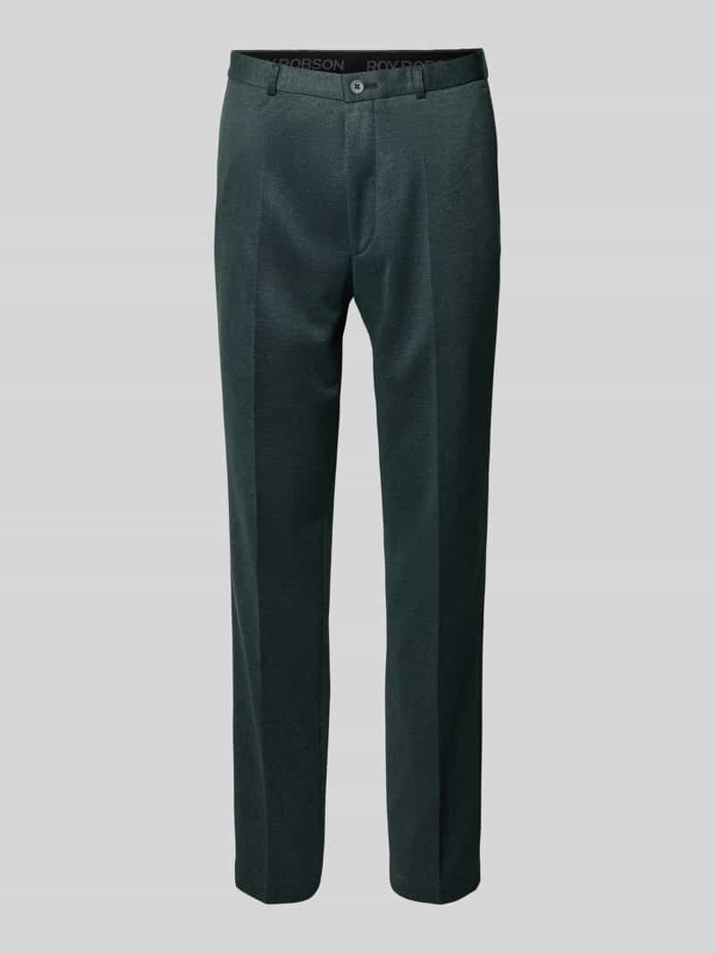 Roy Robson Pantalon met persplooien en achterzakken