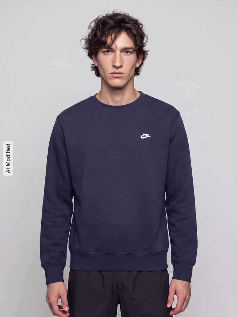 Nike relaxed fit sweatshirt van katoenmix