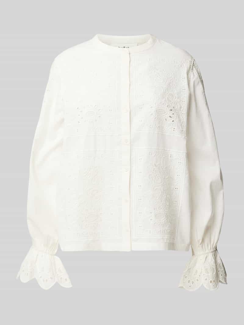Bash Regular fit blouse met broderie anglaise model 'SORAYA'