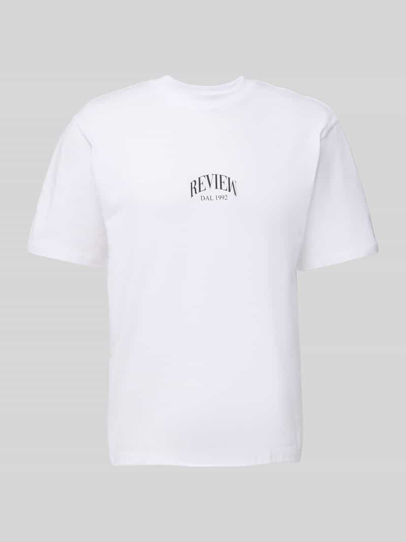 T-shirt met labelprint
