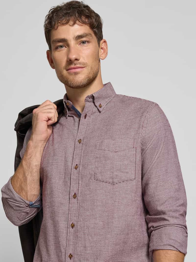 Christian Berg Men Vrijetijdsoverhemd met knoopsluiting