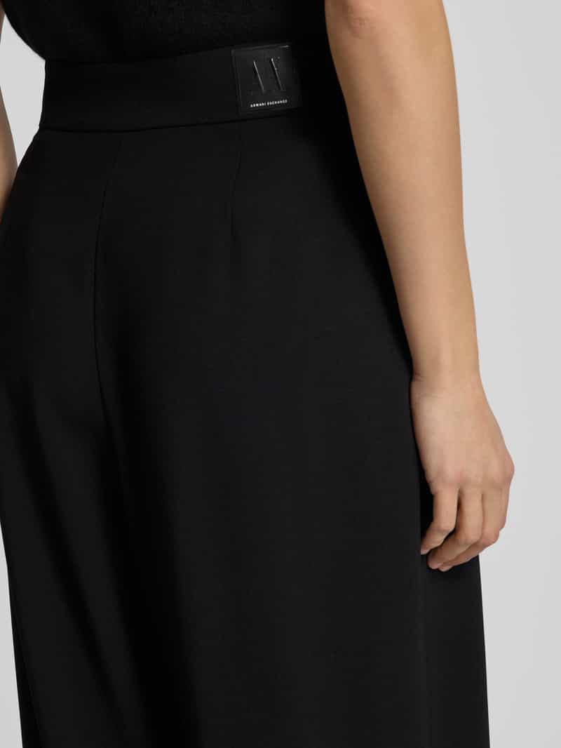 Armani Exchange Tapered fit bandplooibroek met steekzakken