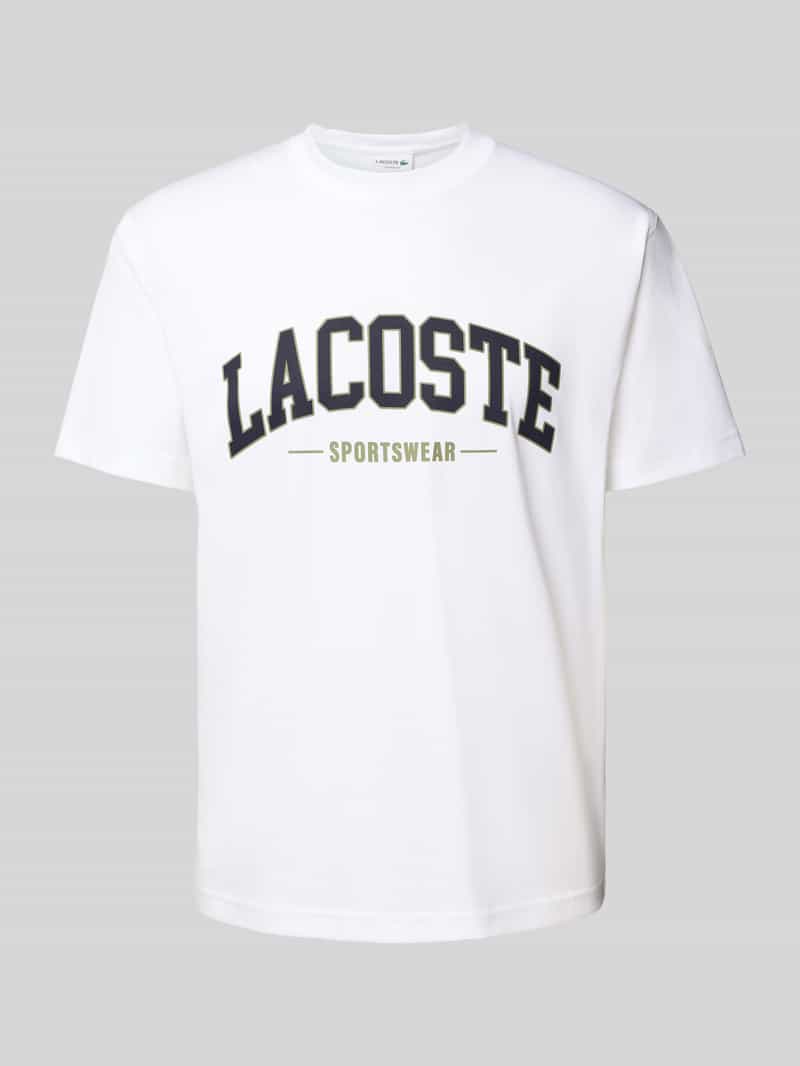 Lacoste T-shirt met labelprint