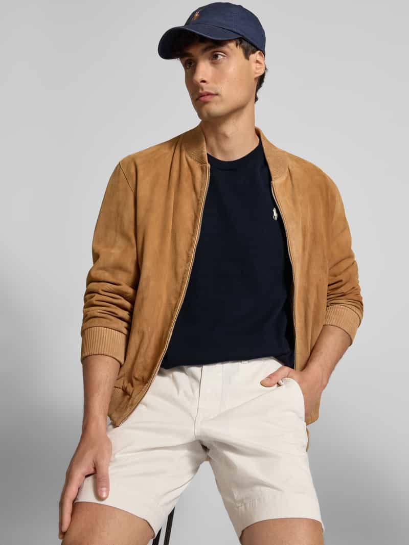 Polo Ralph Lauren Gebreid shirt met ronde hals en labelstitching