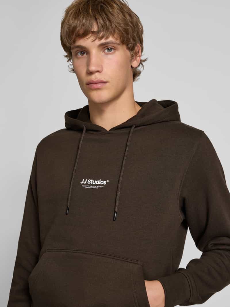 jack & jones Hoodie met labelprint model 'SOHO'
