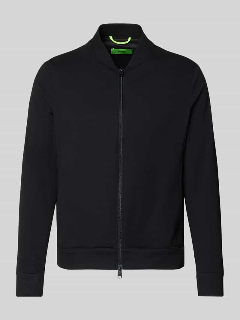 Regular fit sweatjack met viscose, model 'Cross'