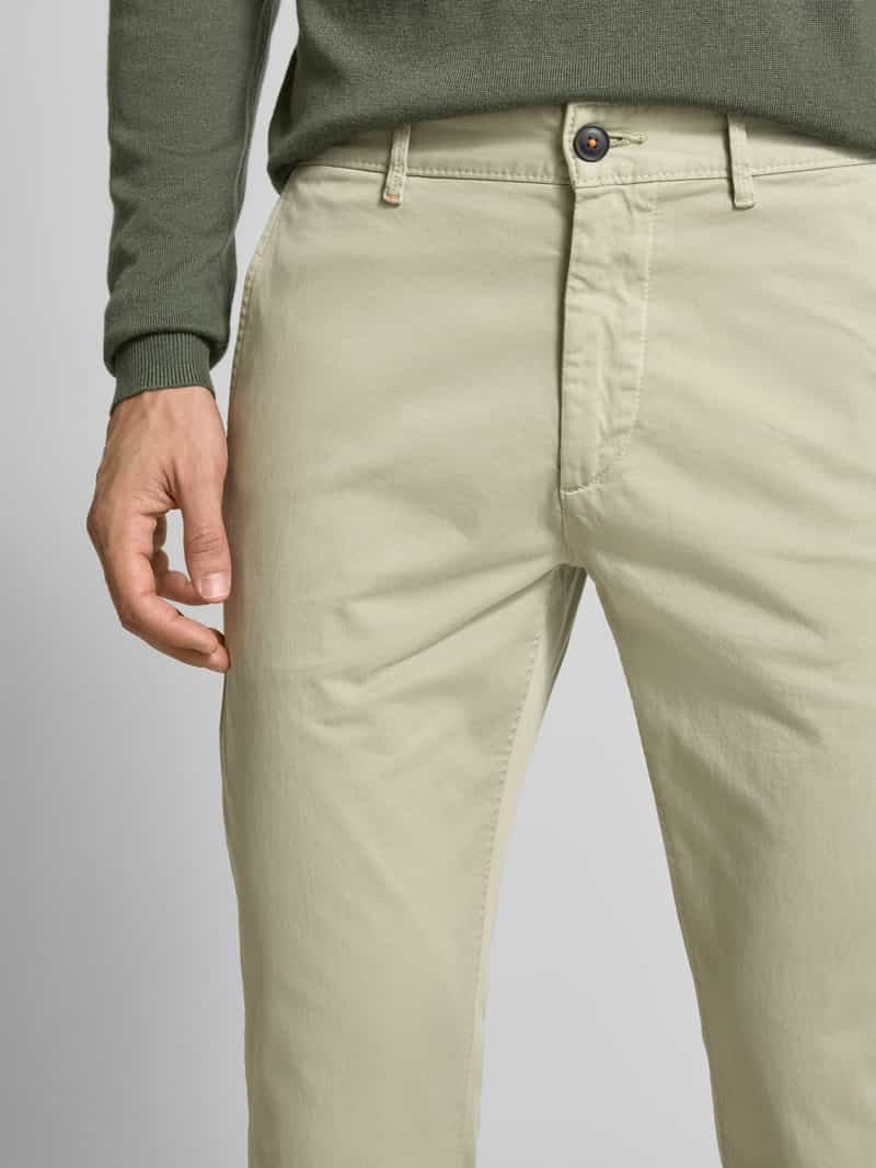 Boss Orange Slim fit chino van katoenmix