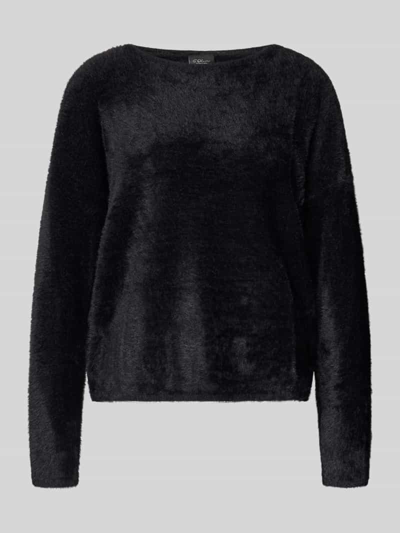 s.Oliver BLACK LABEL Regular fit gebreide pullover met viscose
