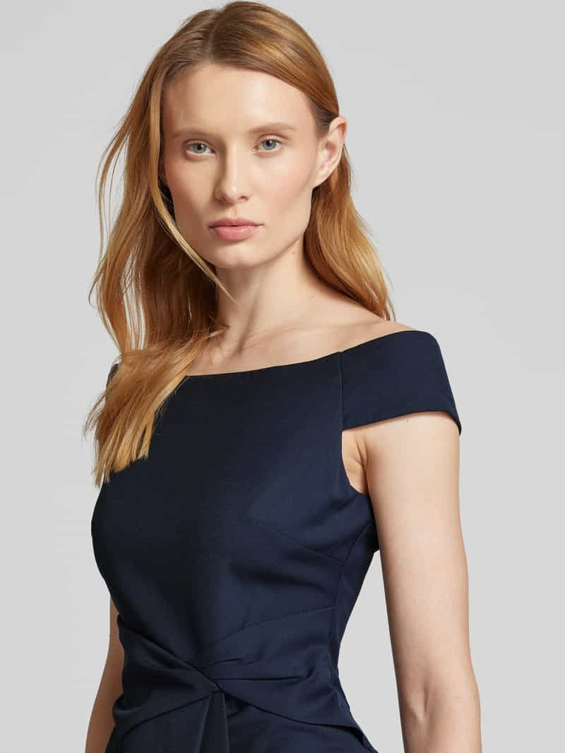 LAUREN DRESSES Offf shoulder-jurk met naadritssluiting model 'SARAN'