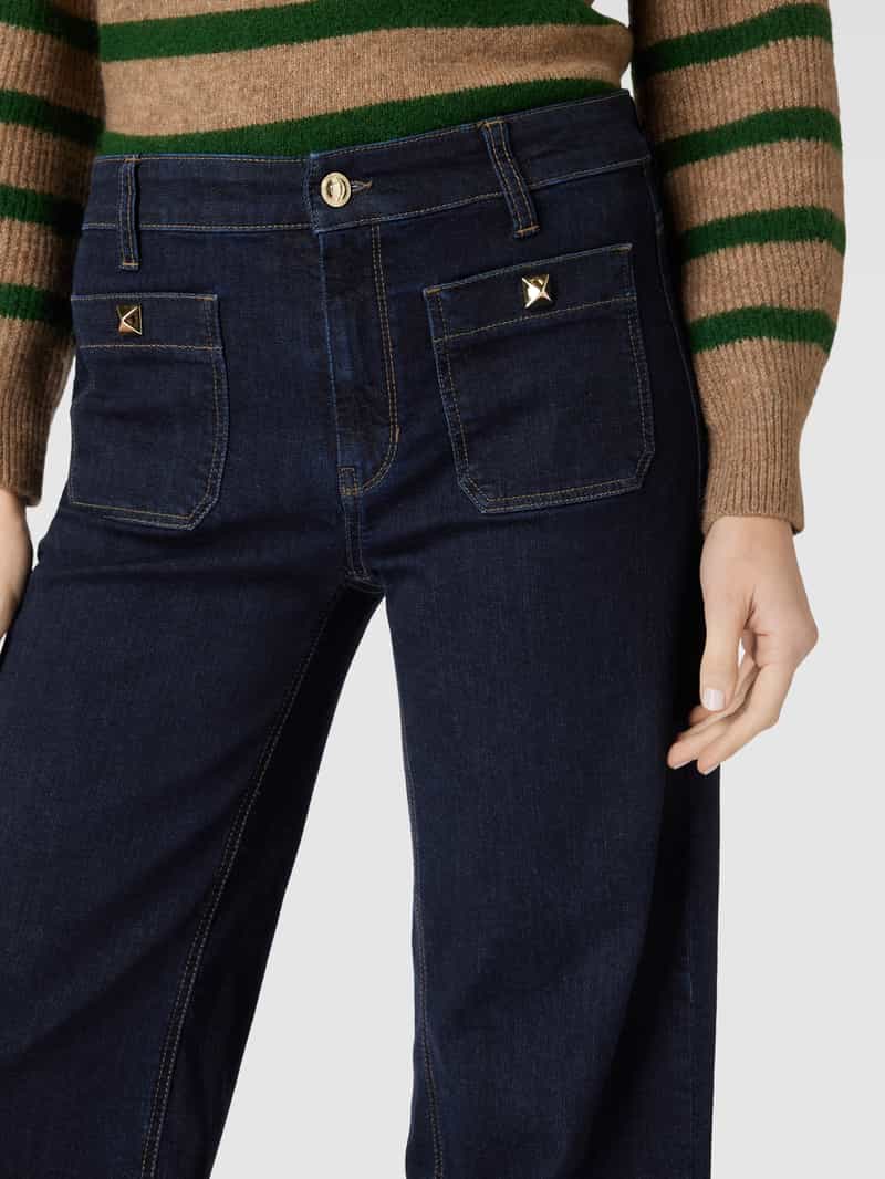 CAMBIO Bootcut jeans met wijde pijpen model 'ADA'