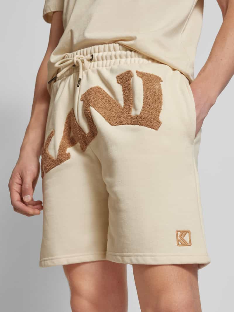 Karl Kani Sweatshorts met labeldetail