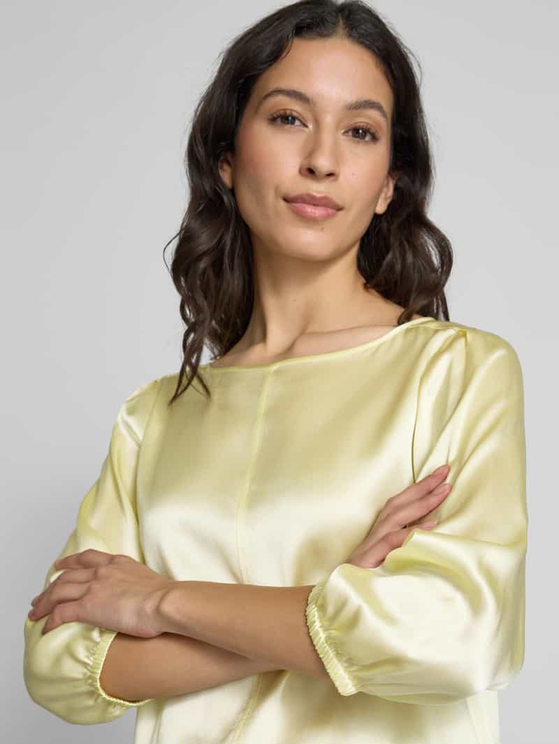 Marc Cain Regular fit zijden blouse met 3 4-mouwen
