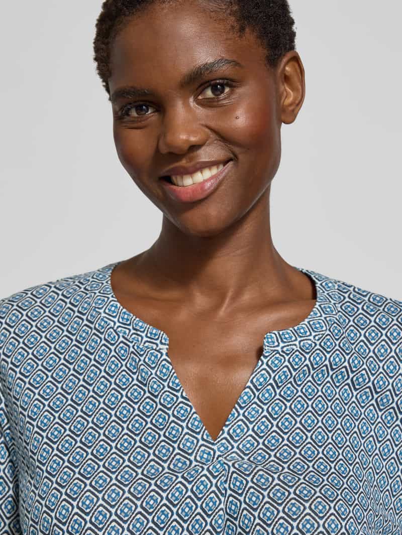 Tom Tailor Regular fit blouse van katoenmix