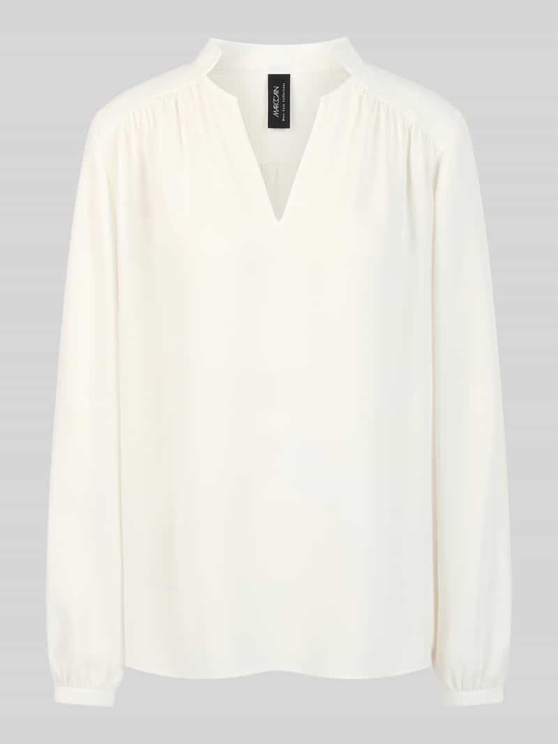 Marc Cain blouse met lange mouwen met tuniekhals