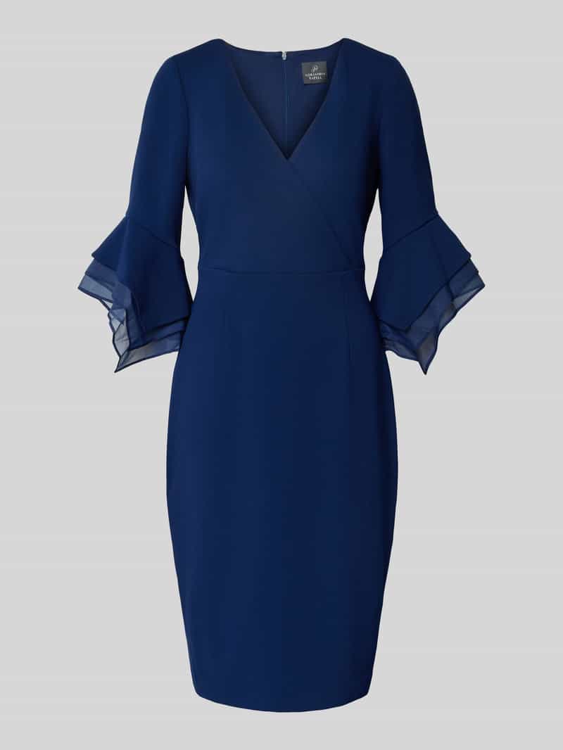 Adrianna Papell Knielange cocktailjurk met V-hals