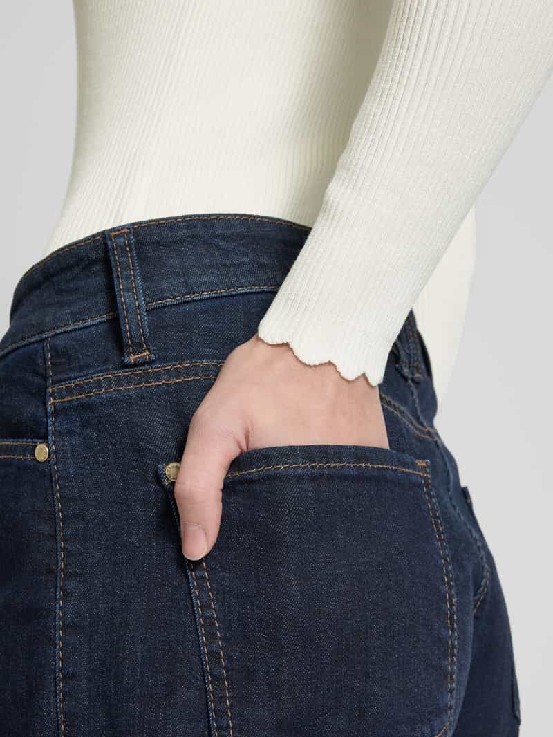 Tom Tailor Denim Slim fit shirt met lange mouwen van viscosemix met ribstructuur