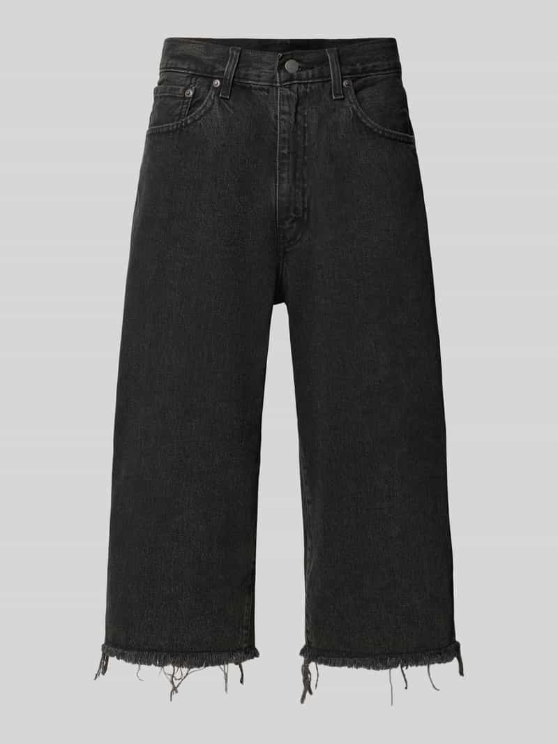 Levi's Relaxed fit bermuda met franjes model '478 BAGGY CAPRI'