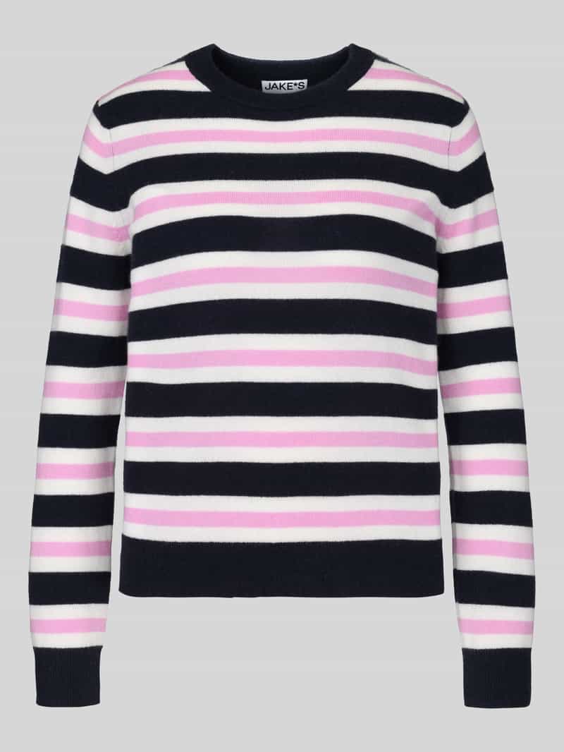 Jake*s Casual Regular fit pullover met gestreept patroon