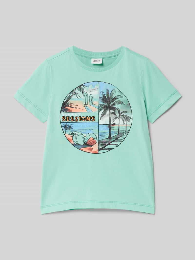 s.Oliver RED LABEL Regular fit T-shirt van puur katoen