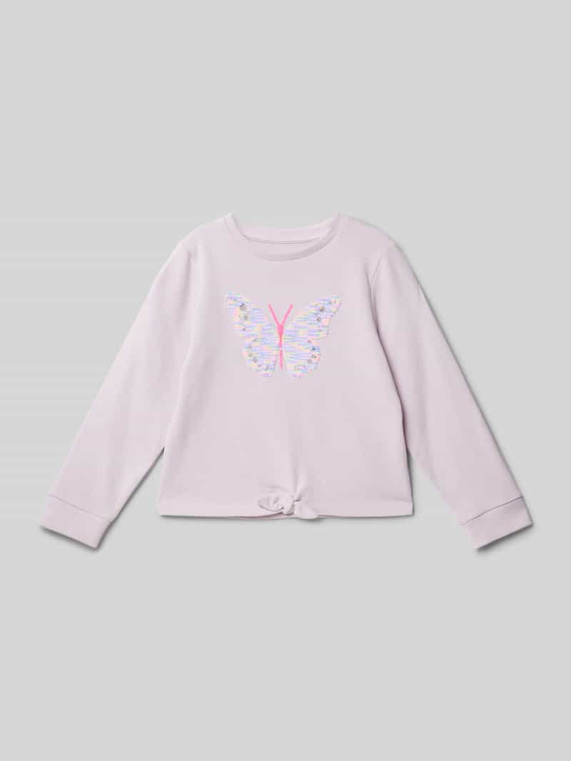 Tom Tailor Regular fit sweatshirt met interactief pailettenmotief