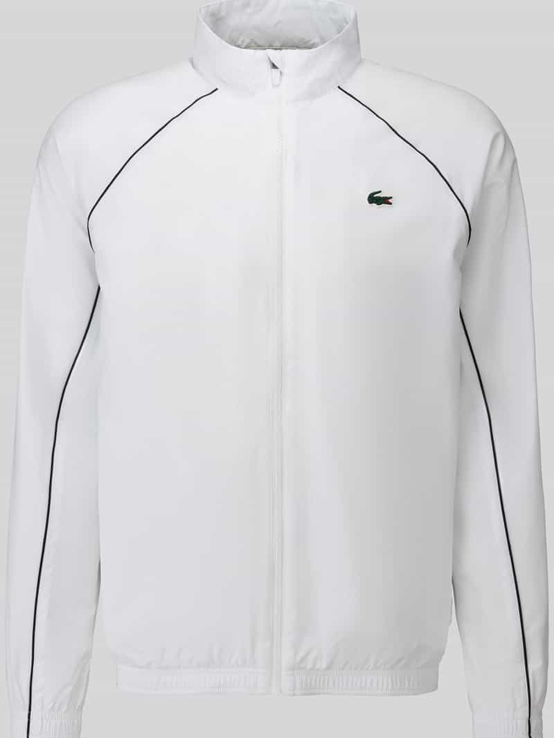 Regular fit trainingsjack met logopatch