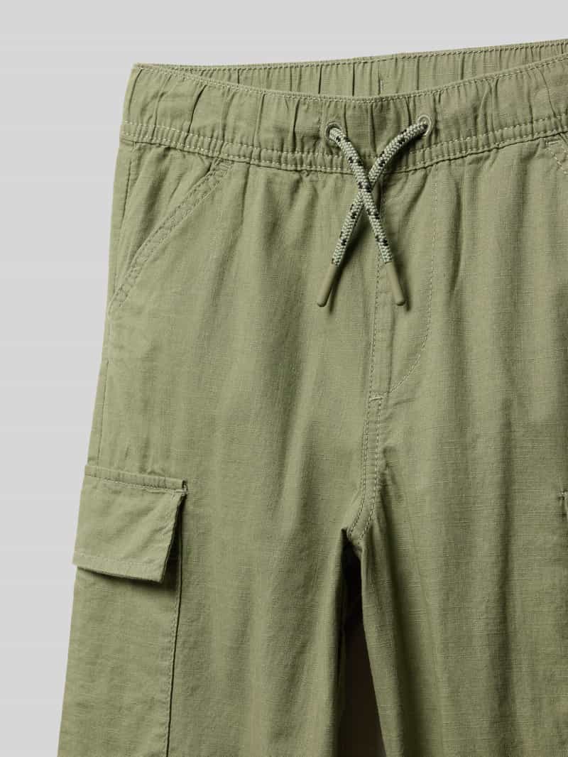 s.Oliver RED LABEL Relaxed fit cargobroek van puur katoen