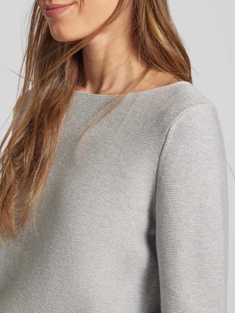 Marc O'Polo Gebreide pullover met geribde boothals