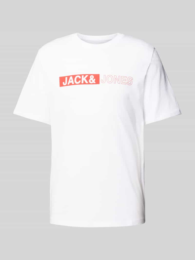 Jack & jones T-shirt met labelprint, model 'CONEO'