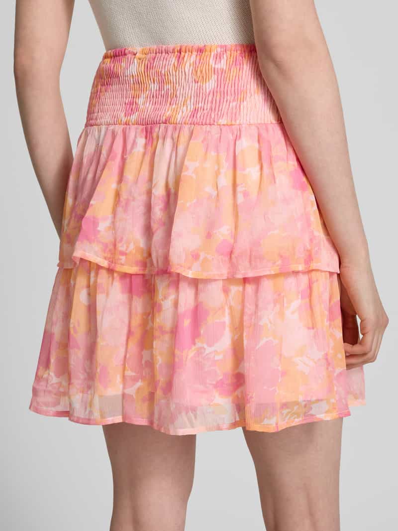 Vero Moda Uitlopende minirok met all-over motief model 'SMILLA'
